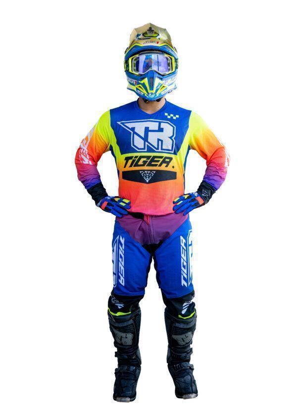 Комплект джерси и мотоштаны RSA 5.5 Синий/красный