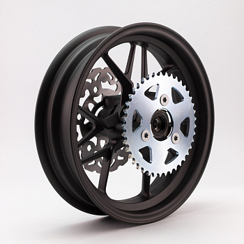 Диск литой дорожный для питбайка 3.0х12" задний Black